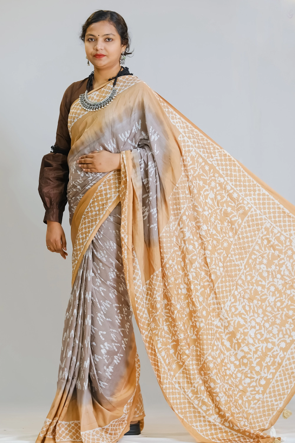 Multi-Color Heritage Silk Dyeing Saree