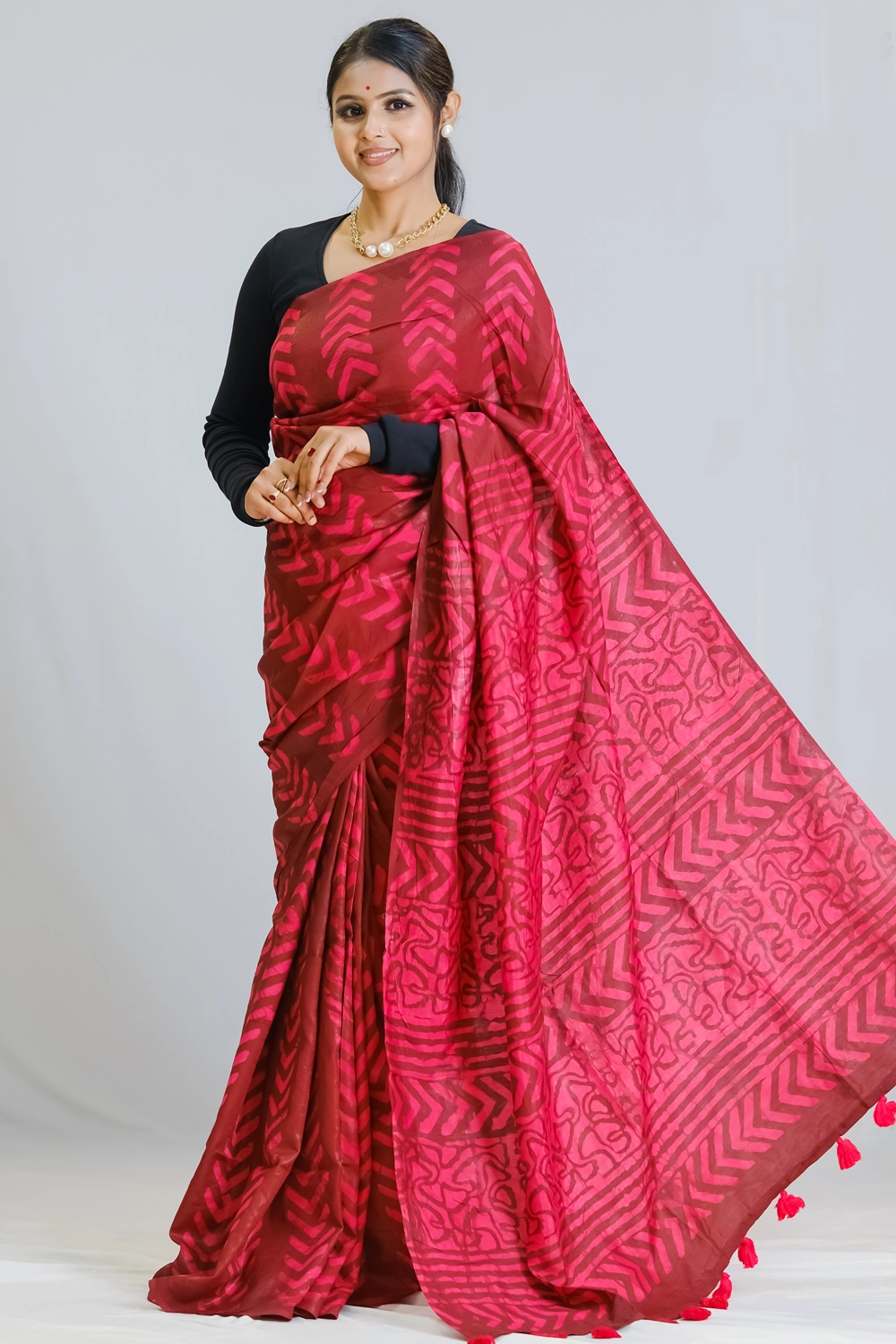 Multi-Color Radiance Silk Dyeing Saree